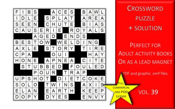 Crossword Puzzle Page with Solutions V39: Creative Uses
