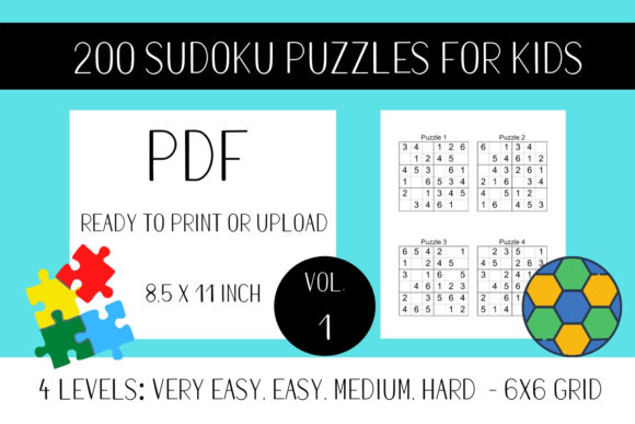 Evaluating 200 Sudoku Puzzles for Kids 6x6 Vol.1: Format, Difficulty, and Practical Use Cases