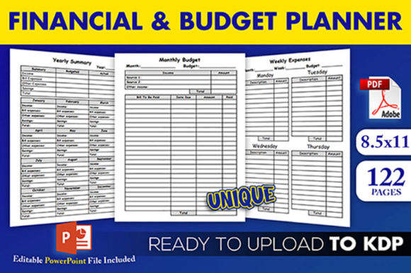 Financial Monthly Budget Planner KDP: Integrating Editable Assets into Your Publishing Workflow