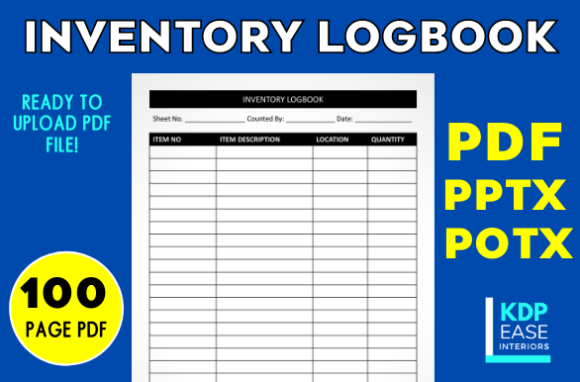 Inventory Log Sheet Logbook Upload Ready: Evaluating Format, Utility, and KDP Viability