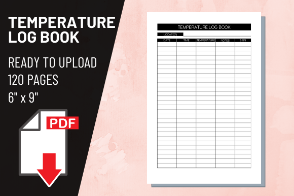 KDP Interior Temperature Log Book: A Practical 6x9 Resource for Accurate Tracking