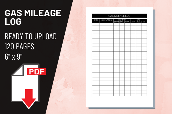 Mastering Vehicle Expense Tracking with a 6x9 KDP Gas Mileage Log Book Interior
