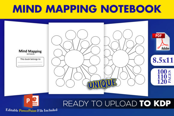 Mind Mapping Notebook KDP Interior: Ready-to-Use Files