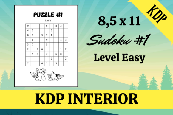 Sudoku 1-40 Puzzles KDP Interior Template