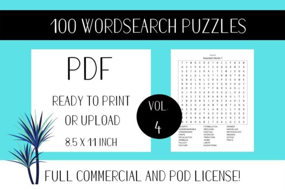 Wordsearch Puzzle Book with Solutions V4: KDP Ready