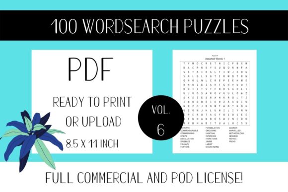 Wordsearch Puzzle Book with Solutions V6: A Strategic Asset for KDP Publishers and Creative Entrepreneurs