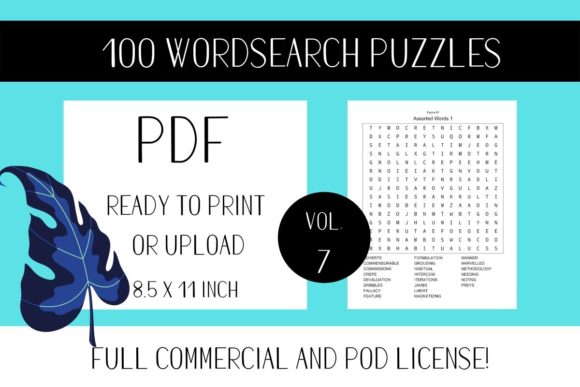 Wordsearch Puzzle Book with Solutions V7: A Practical Resource for Publishers and Creators