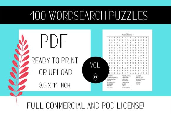 Wordsearch Puzzle Book with Solutions V8: Integrating Ready-to-Publish Assets into Your KDP Workflow